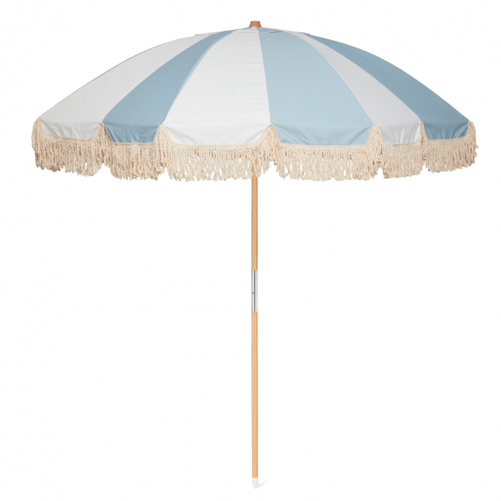 Portimao parasoll Ø 2,1 m - sky blue stripe