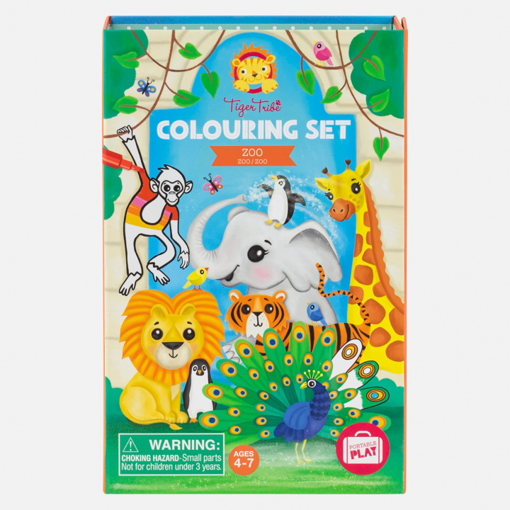 Zoo färgläggnings-kit