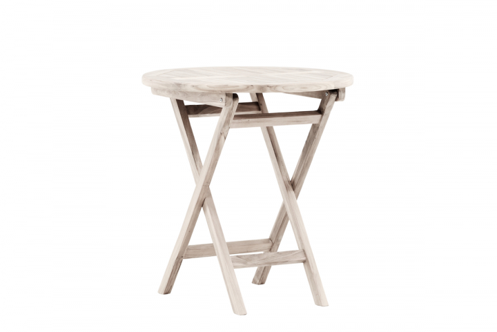 Kenya cafébord Ø 70 cm - whitewash