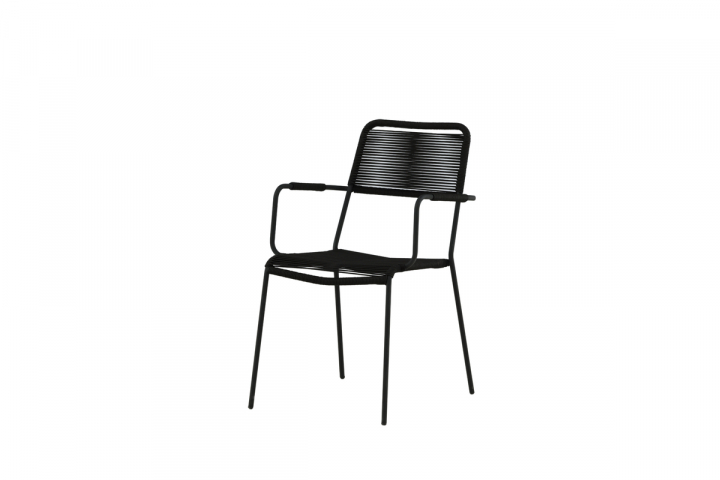 Lindos karmstol 2-pack - black/black
