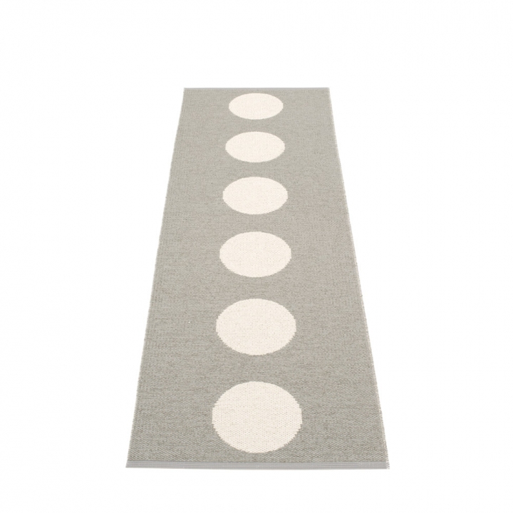 Vera matta - warm grey/vanilla 70x300 cm