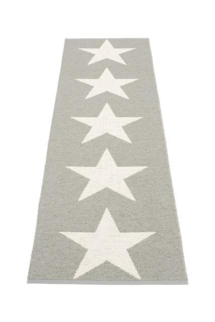 Viggo ONE matta - warm grey/vanilla 70x250 cm