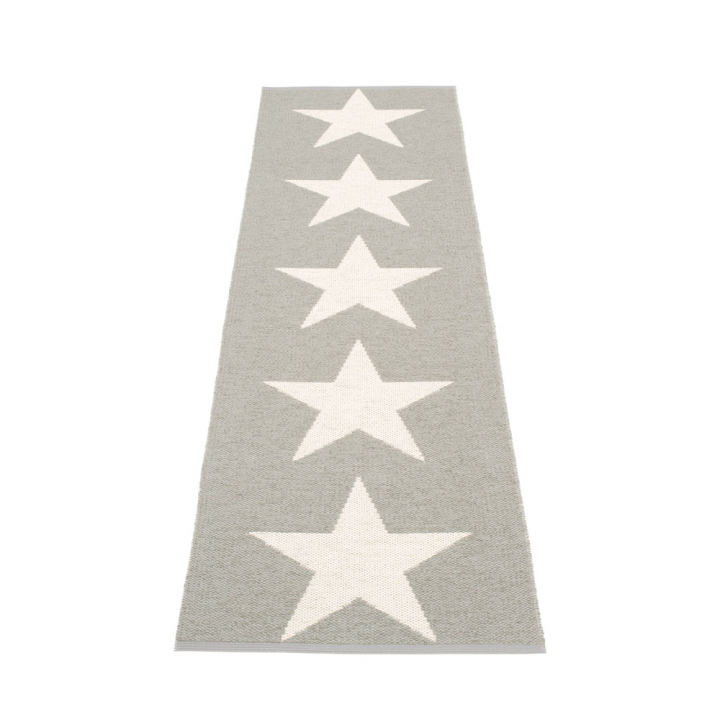 Viggo ONE matta - warm grey/vanilla 70x350 cm