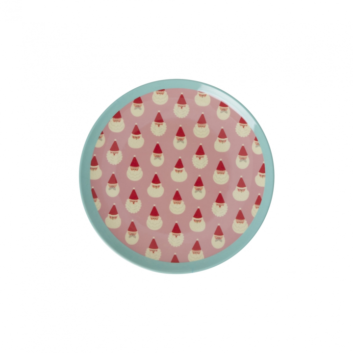 Santa Baby melamin tallrik - soft pink