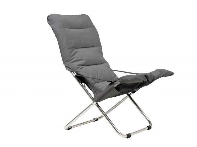 Fiesta Soft alu solstol - antracit (svart Supertex)