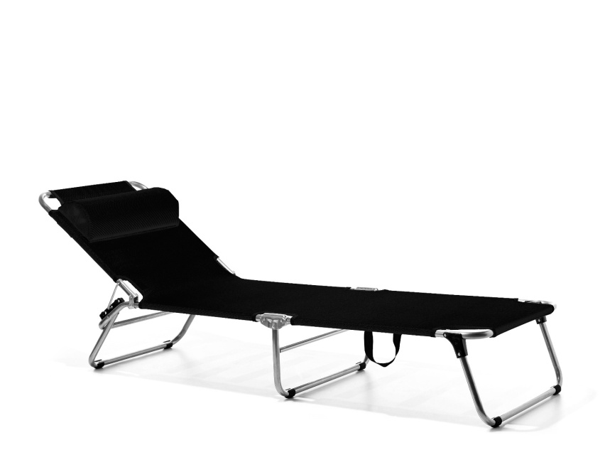 Amigo tx alu solsäng - black