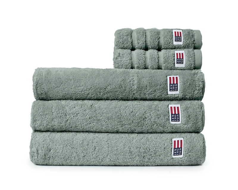 Handdukar, flera storlekar - vintage green