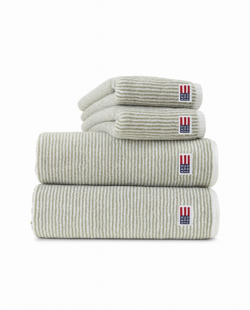 Handdukar, flera storlekar - white/vintage green