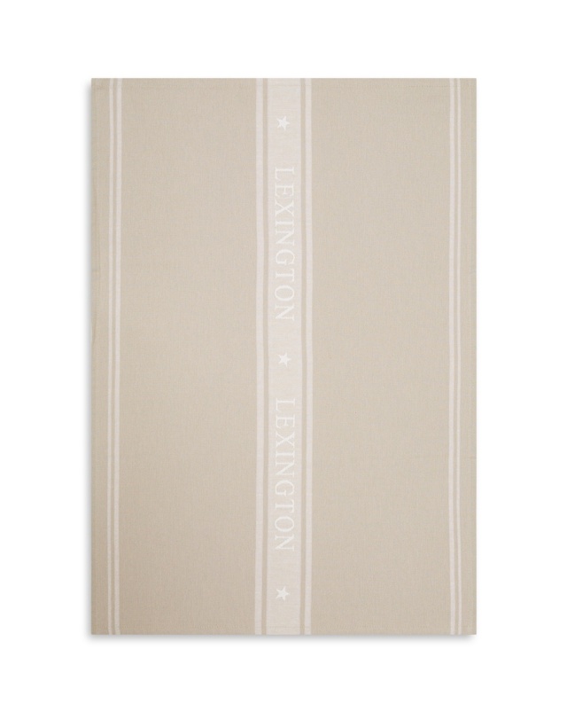 Icons Cotton Star kökshandduk - beige/white