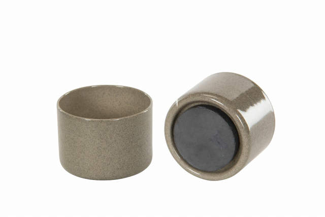 Värmeljushållare Magnet, emalj - sand