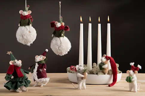 Ljusfat för 4 st kronljus, emalj - shell