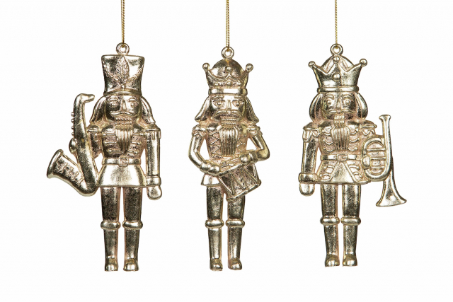 Nötknäppare julgranshänge, 1 st/mixade - champagne