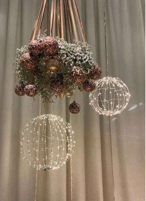 LED-boll  för utomhusbruk El, liten - vamvit 