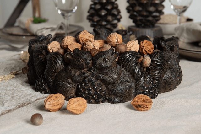 Ekorreskål Ø 29 cm - brun