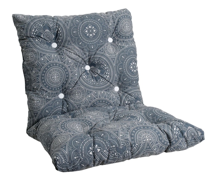 Minivikdyna, flock - mandala grey