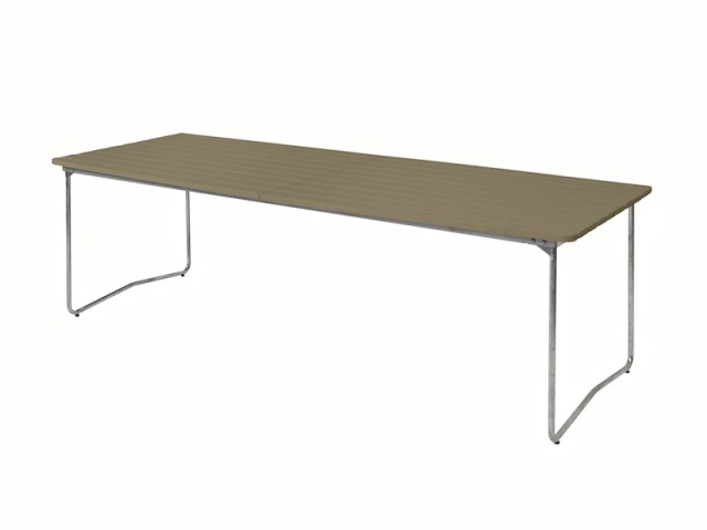 Bord B31 230 - ljusgrön lackad ek/varmförzinkat stativ