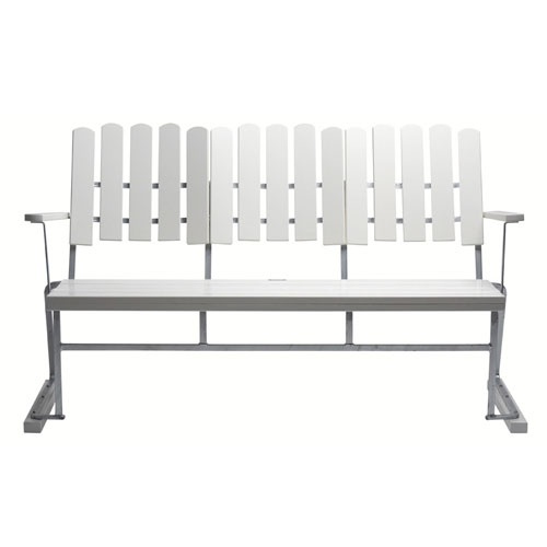 Soffa 6 - vitlackad ek/varmförzinkat stativ