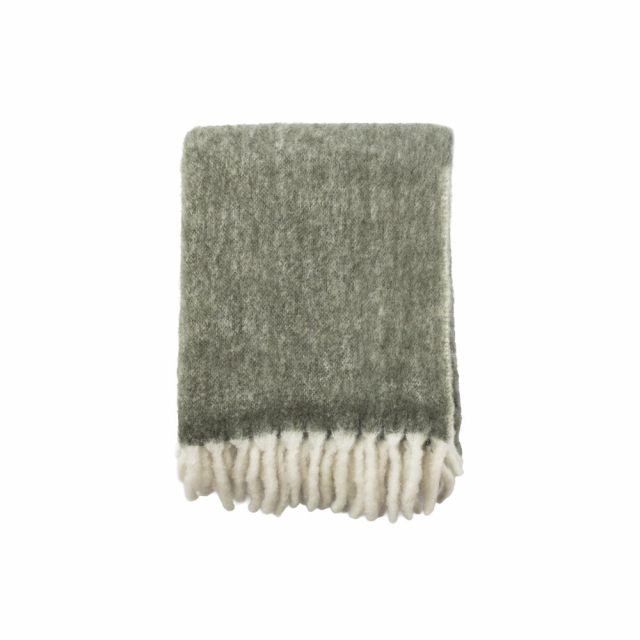 Morgan pläd 130x170 cm - mörkgrön