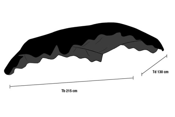 Prag & Sofia hammocktak välvt - svart