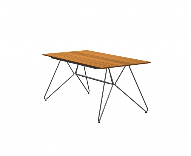 SKETCH matbord 160x88 cm - bamboo/grey
