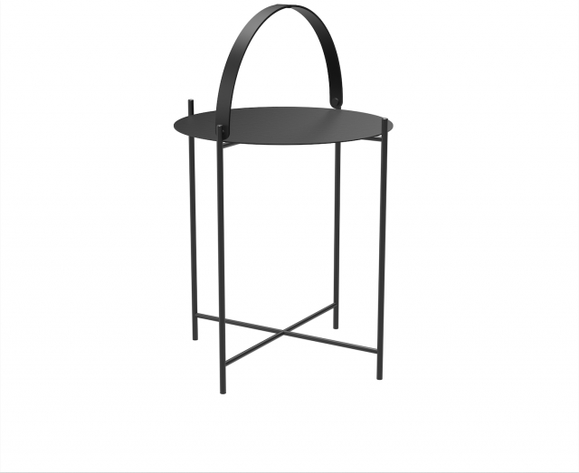 EDGE brickbord Ø 46 H53 cm - black