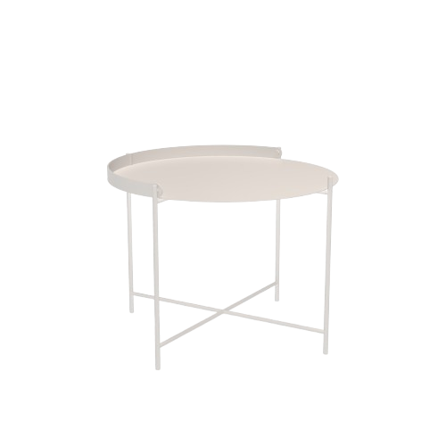 EDGE brickbord Ø 62 H46 cm - muted white