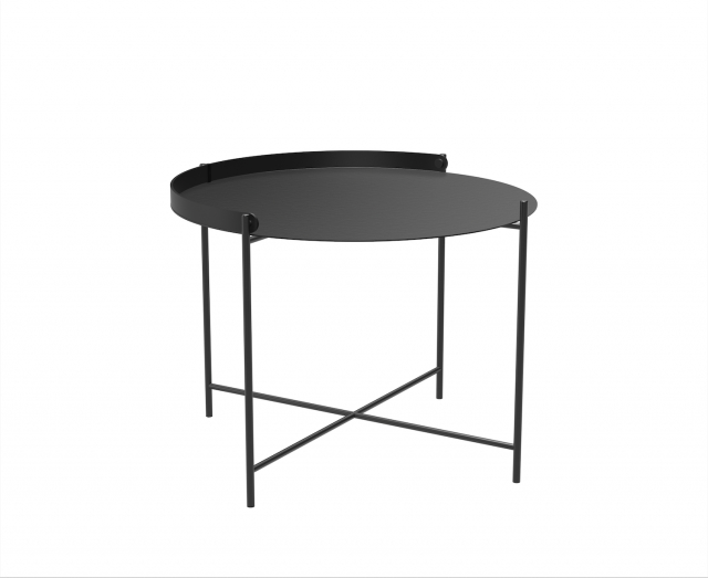 EDGE brickbord Ø 62 H46 cm - black