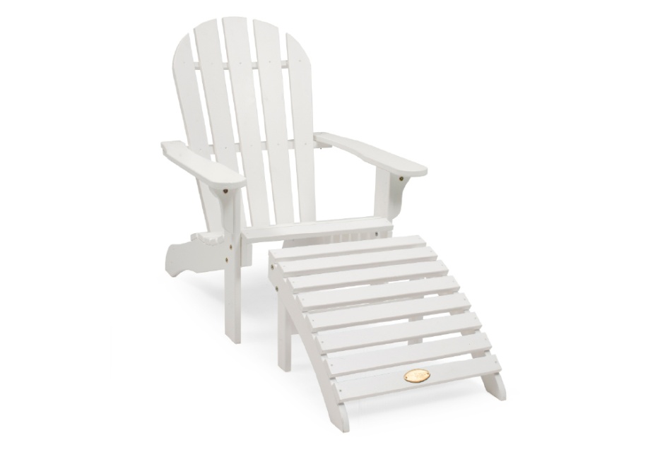 Tennessee däckstol - vit