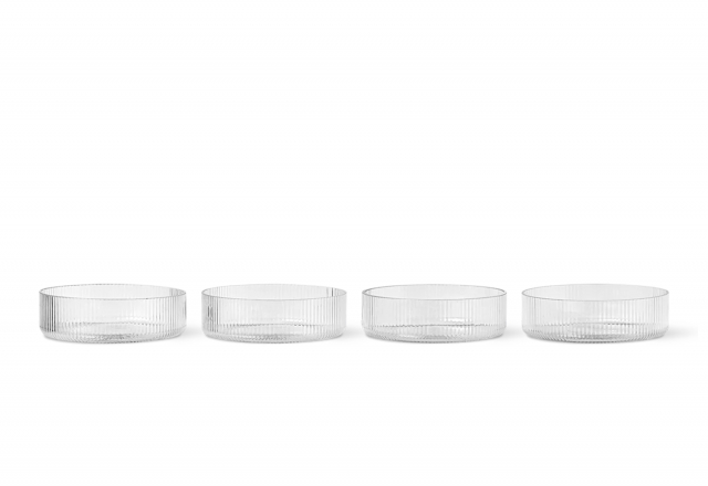 Ripple serveringskål, 4-pack