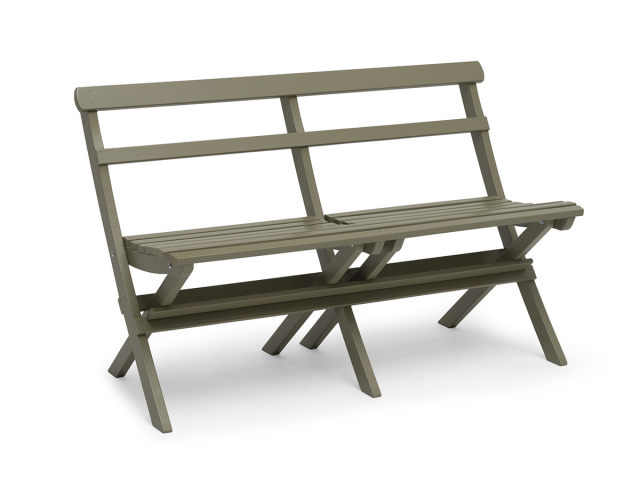 Torpet 2-sits soffa, fällbar - antikgrön