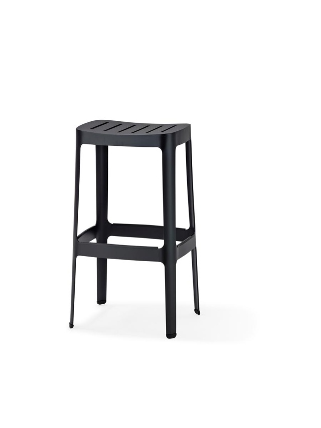 Cut barstol stapelbar - black
