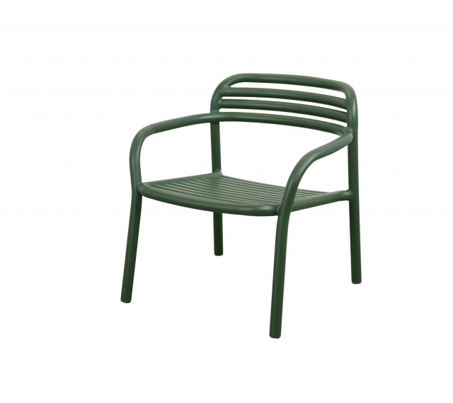 Bliss loungefåtölj, stapelbar - dark green