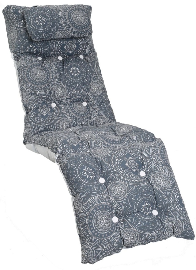 Baden-Badendyna flock, nackkudde - mandala grey