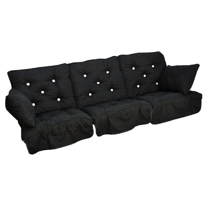 Hammockset, låg rygg - svart