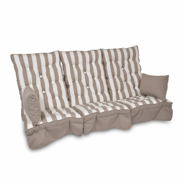Hammockset, hög rygg - taupe rand