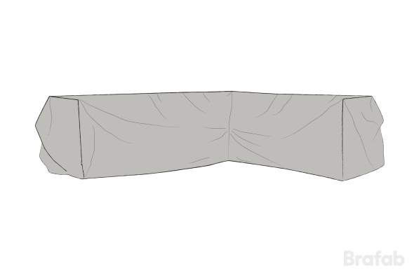Soffskydd Weston L255/R325x100x84 cm - grå