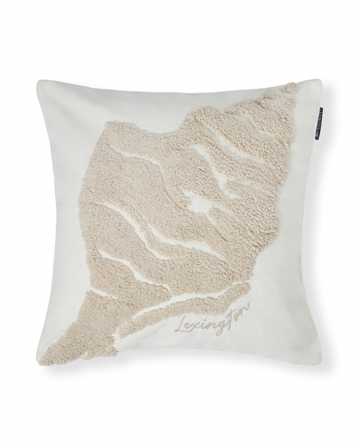 Shell tuftat kuddfodral - white/beige