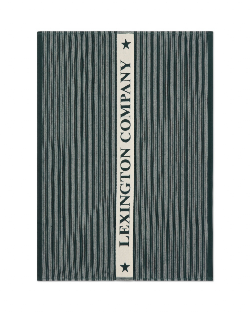 Terry Cotton kökshandduk - green/beige