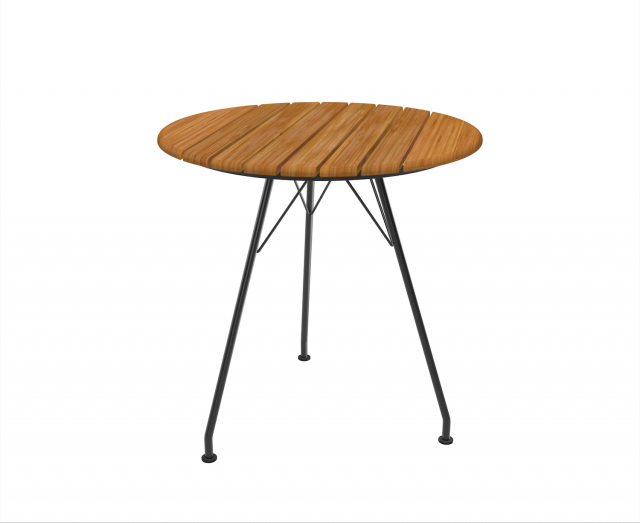 CIRCUM cafébord Ø74 - bamboo/black