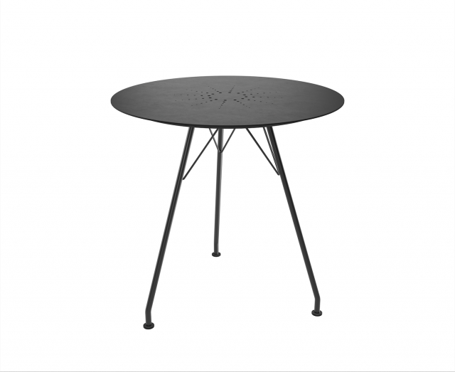 CIRCUM cafébord Ø74 - black/black