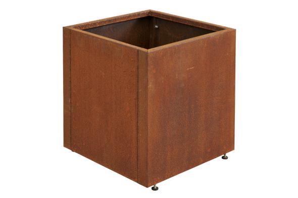 Kummin kruka 50x50 H50 cm - cortenstål/rost