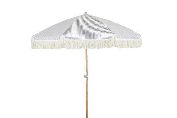 Gatsby parasoll tiltbar Ø 1,8 m - grå-randigt
