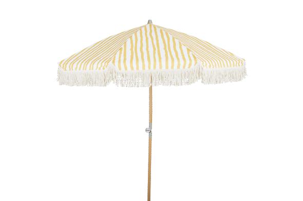 Gatsby parasoll tiltbar Ø 1,8 m - gul-randigt