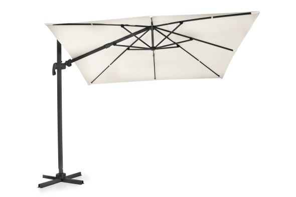 Linz frihängande parasoll 3x3 m - antracit/khaki