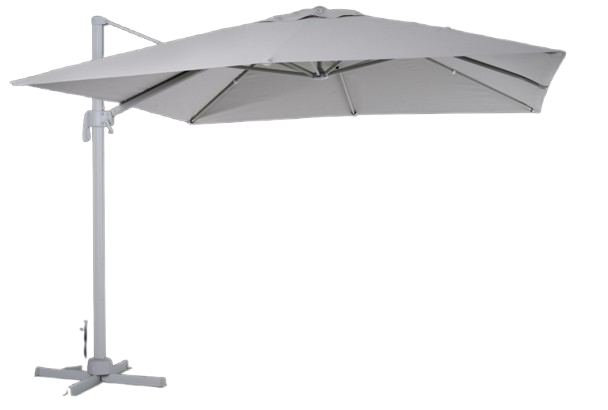 Linz frihängande parasoll Ø 3 m - light grey/khaki