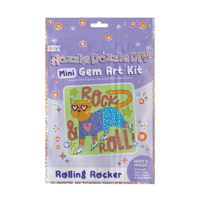 Razzel Dazzel D.I.Y pyssel-kit, med mini diamanter - rolling rocker