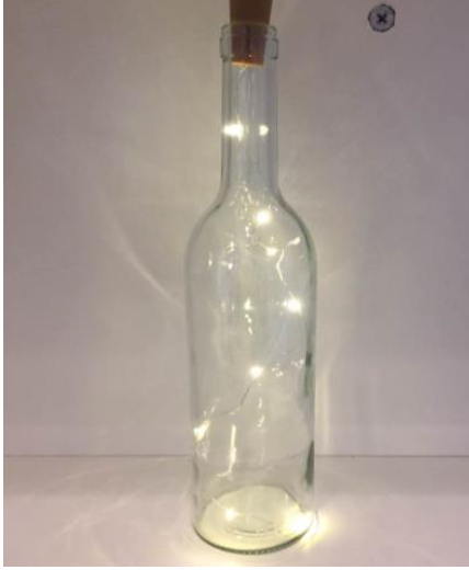 Flaska med LED-belysning