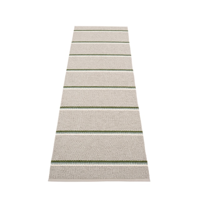 Olle matta - green/linen