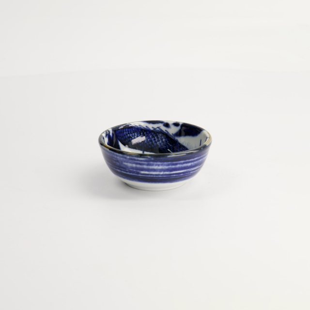 Japonism Dragon skål Ø 87 H37 cm - blue
