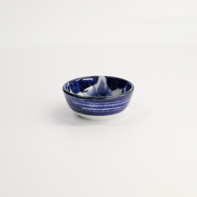 Japonism Lion skål Ø 87 H37 cm - blue